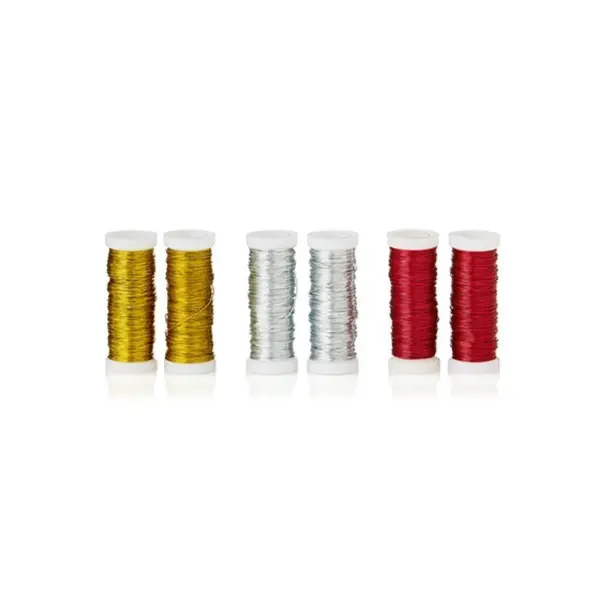 Festive Wire 2 Pack Assorted Colours 30m