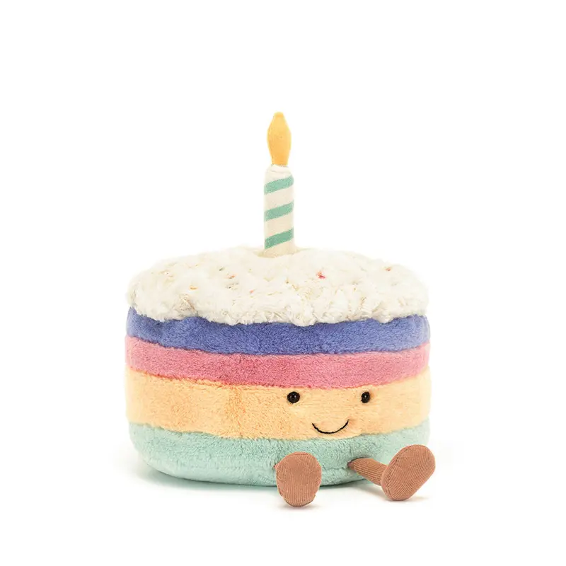 Jellycat Amuseables Rainbow Birthday Cake Medium - image 1