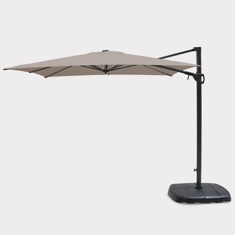 Kettler Free Arm Square Parasol 2.5m Stone - image 1