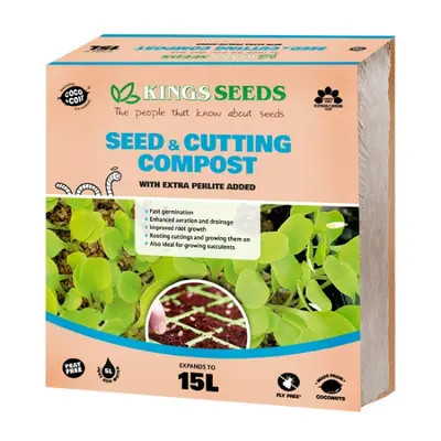 Kings Seed & Cutting Compost 15L with 20% Perlite - image 1