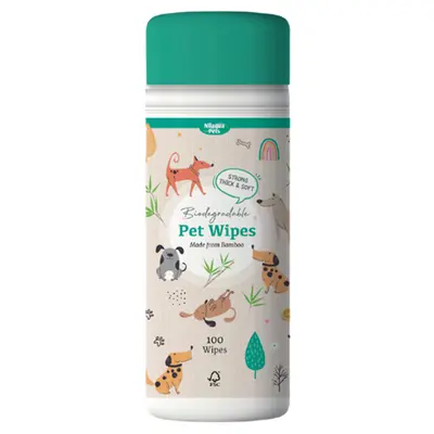 Nilaqua® Apple Blossom Bamboo Pet Wipes 100pk