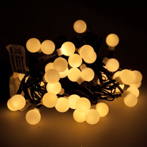 Noma 50 Fit and Forget Battery Operated Warm White Berry Lights