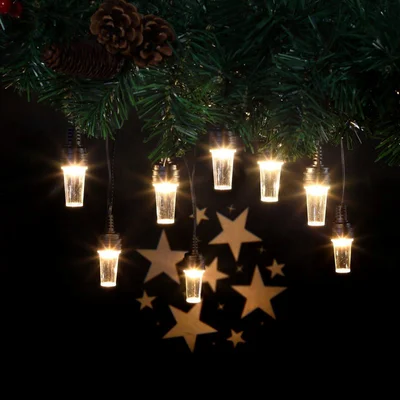 Noma 8 Warm White Star Pattern Projector String Lights - image 2