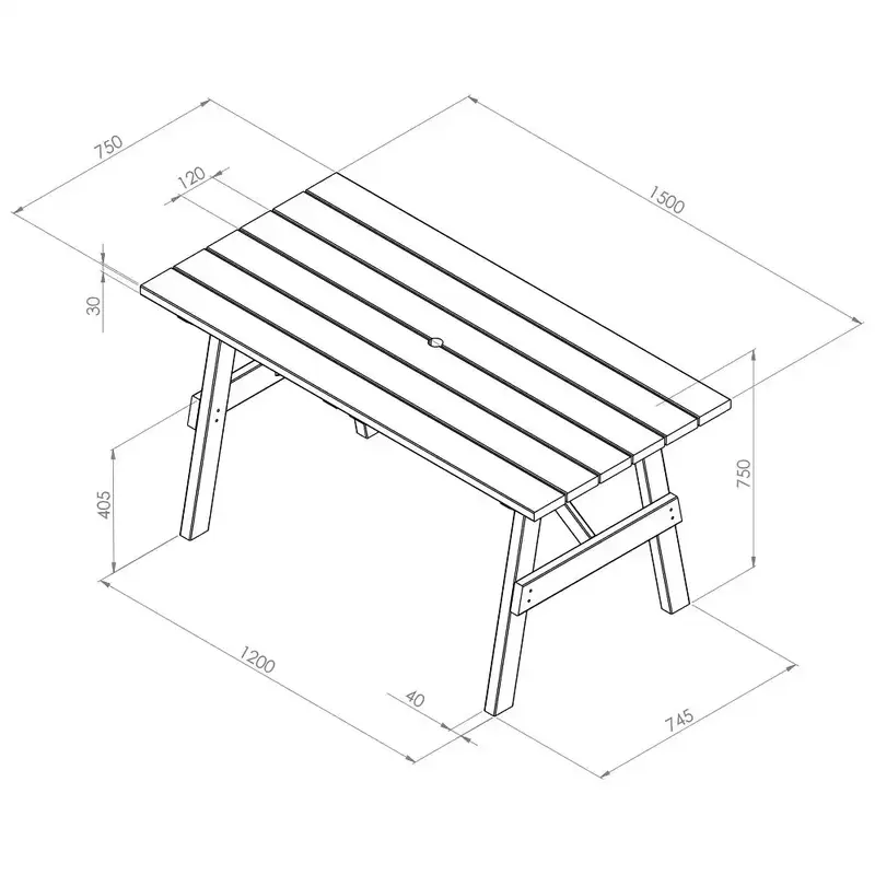 Zest Freya Rectangle Table - image 2