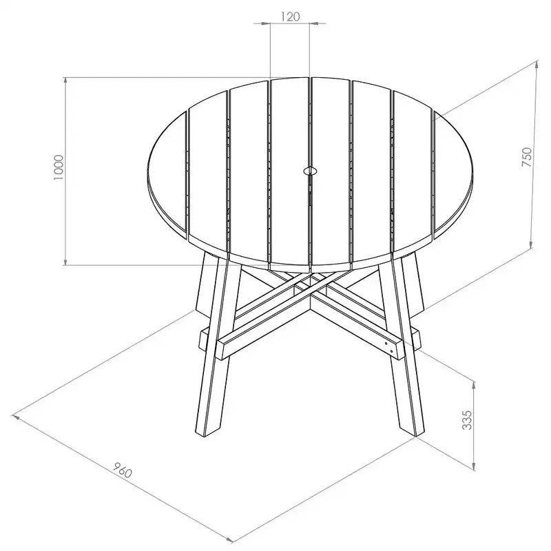 Zest Freya Round Table - image 2