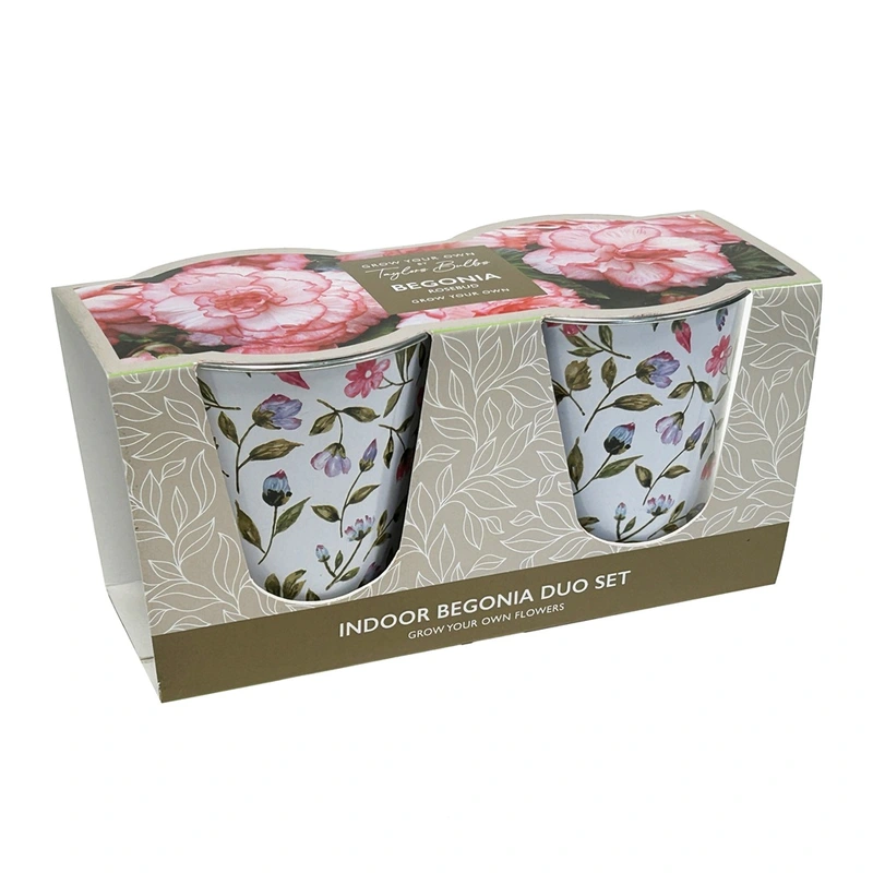 Taylors Gifts Zinc Floral Planter Duo