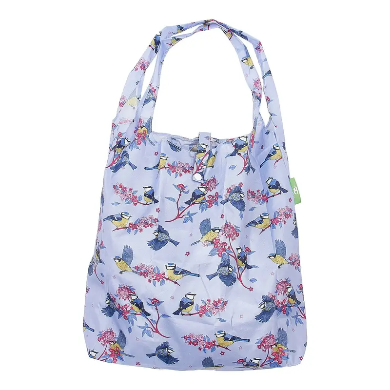 Eco Chic Reusable Shopper Bluetits Lilac - image 1