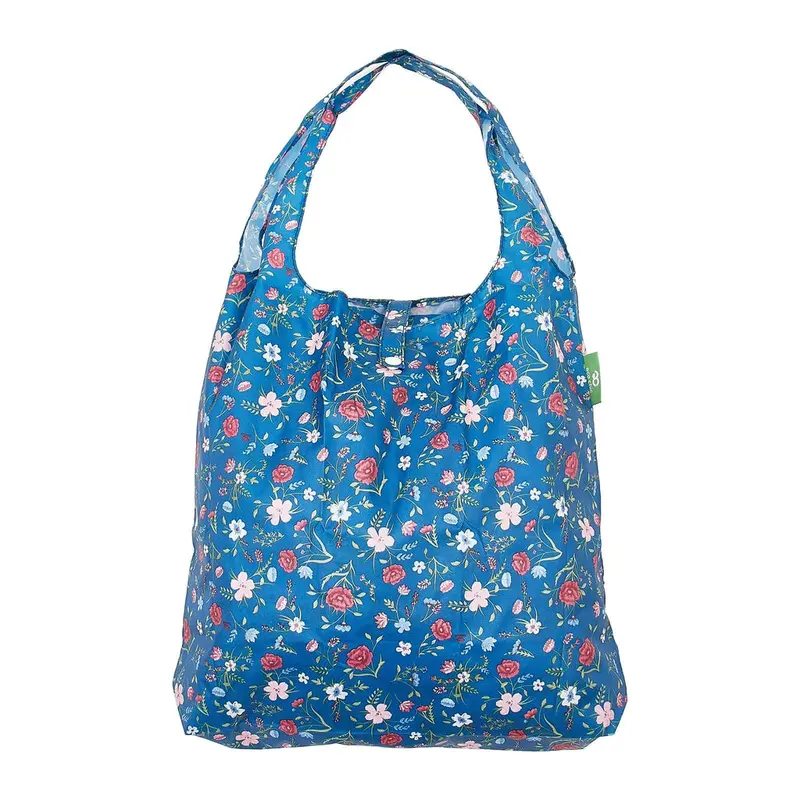 Eco Chic Reusable Shopper Floral Navy - image 1