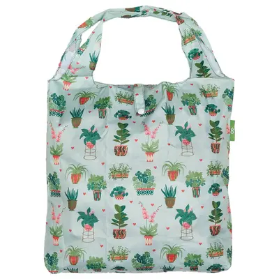 Eco Chic Reusable Shopper House Plant Mint - image 1