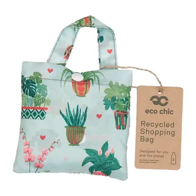 Eco Chic Reusable Shopper House Plant Mint - image 2