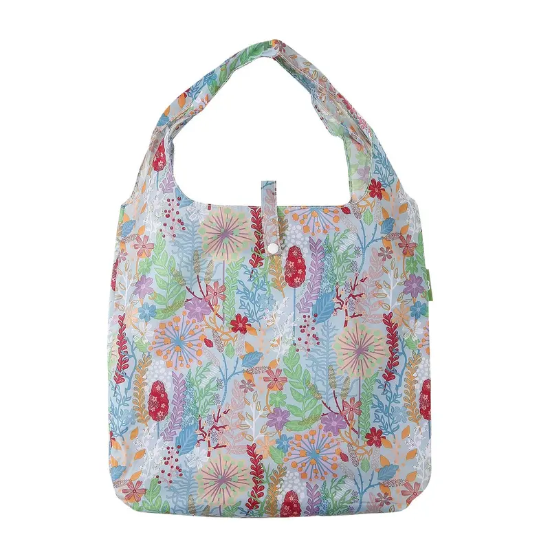 Eco Chic Reusable Shopper Lush Floral Blue - image 1