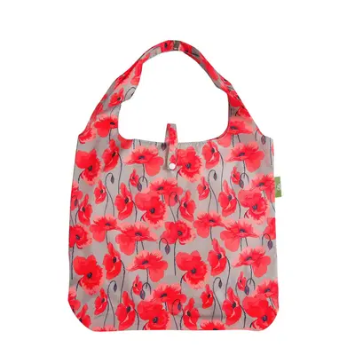 Eco Chic Reusable Shopper Poppies Grey - image 1