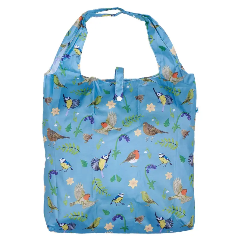 Eco Chic Reusable Shopper RSPB Birds Blue - image 1