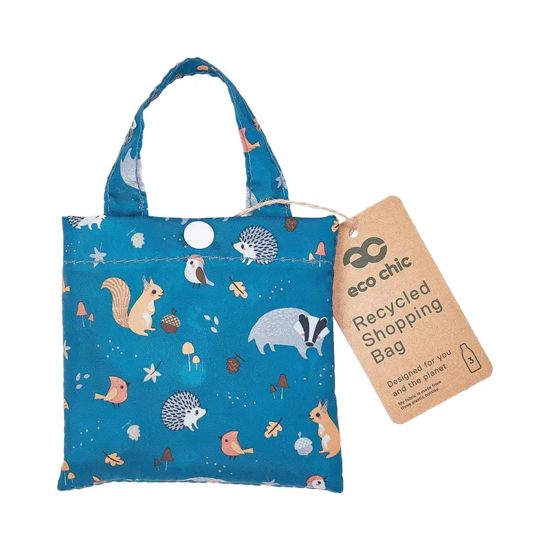 Eco Chic Reusable Shopper Woodland Teal - image 2