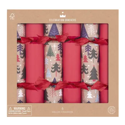 H&S Christmas Forest Deluxe Crackers 6 Pack - image 1