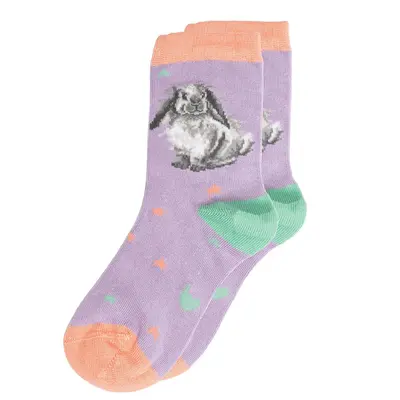 Wrendale Children's Socks Rabbit Size 6-8 - image 1