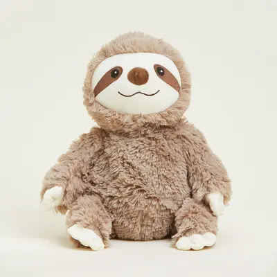 Warmies® Plush Brown Sloth Microwavable - image 1