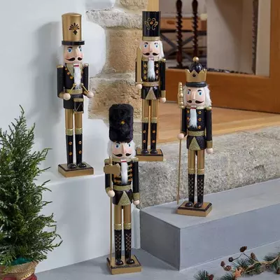 Smart Nutcracker XL Black & Gold - image 5