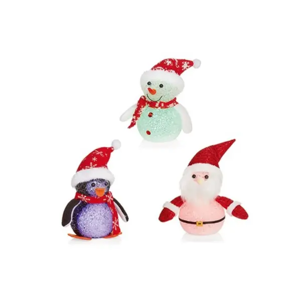 Battery Operated Light Up Xmas Characters 15cm