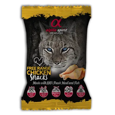 Alpha Spirit Cat Treats Free Range Chicken 50g