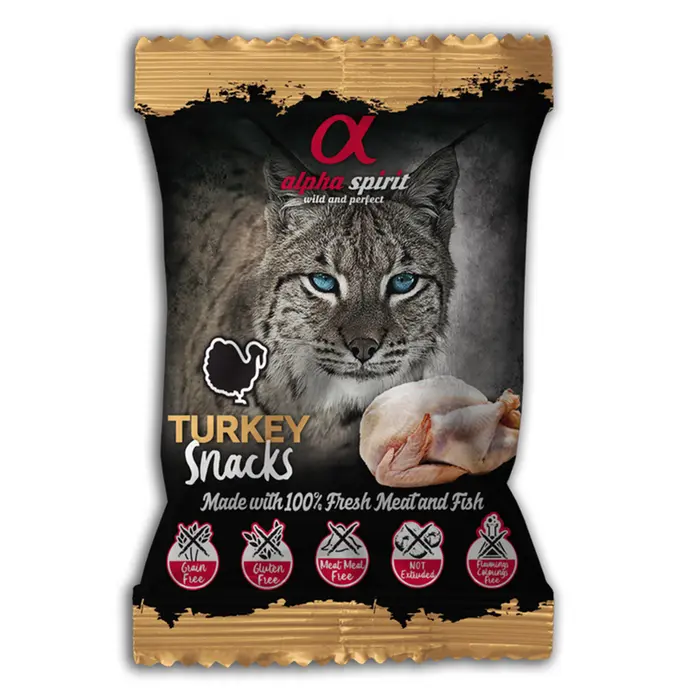 Alpha Spirit Cat Treats Turkey 50g