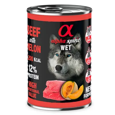 Alpha Spirit Complete Wet Food Beef & Melon 400g - image 1