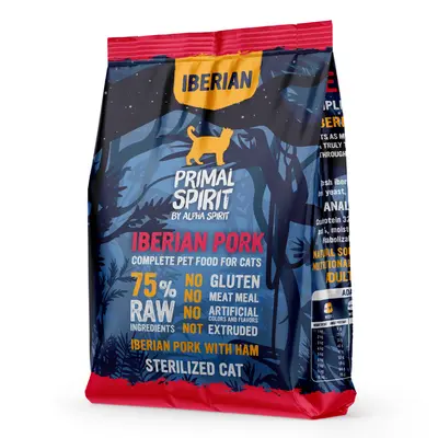 Alpha Spirit Iberian Pork Complete Dry Cat Food for Sterilised Cats 1kg - image 1