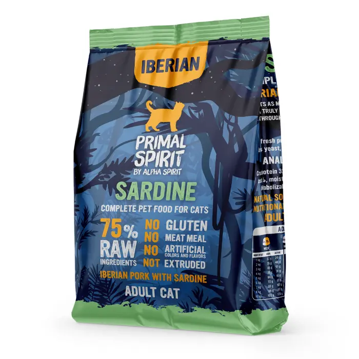 Alpha Spirit Iberian Sardine Complete Dry Cat Food 1kg - image 1