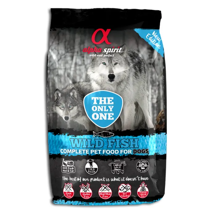 Alpha Spirit Complete Dry Dog Food The Only One Wild Fish 12kg - image 1