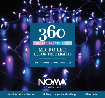 Noma 360 Pastel Micro Decor Tree Lights