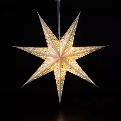 Noma 60cm Paper Shining Star with 20 Warm White LEDs