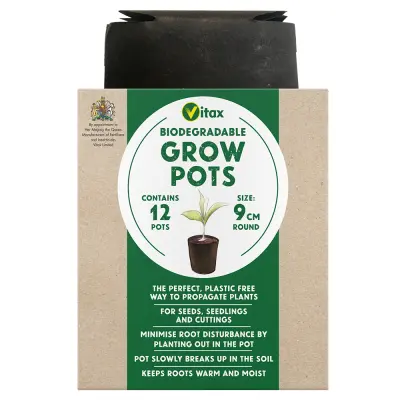 Vitax Grow Pots 9cm Round x 12